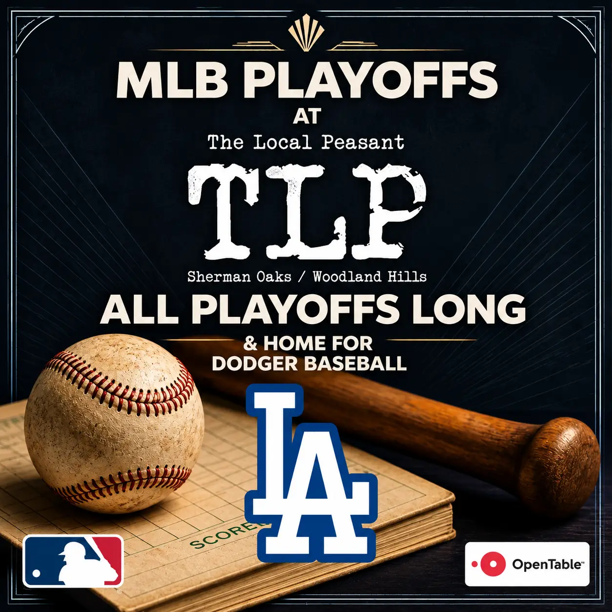 mlb playoffs dodgers bar